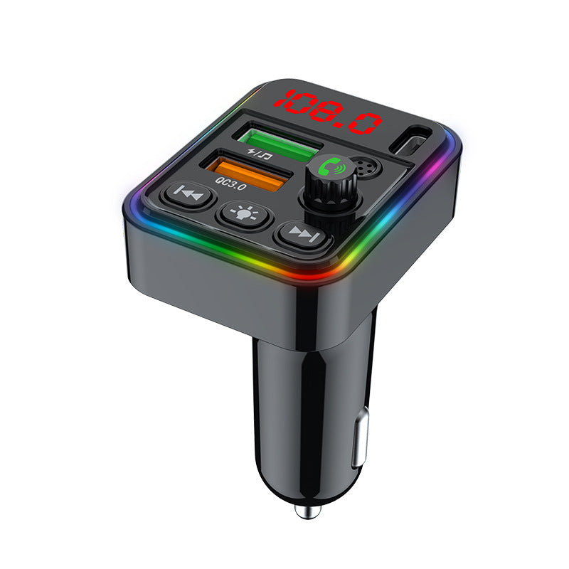 PD 25W QC3.0 Car Charger LED Light FM Transmitter