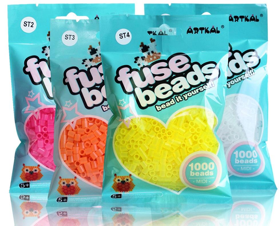 5mm Fuse Beads Refill Pack 1000pcs – 10 Colors Available