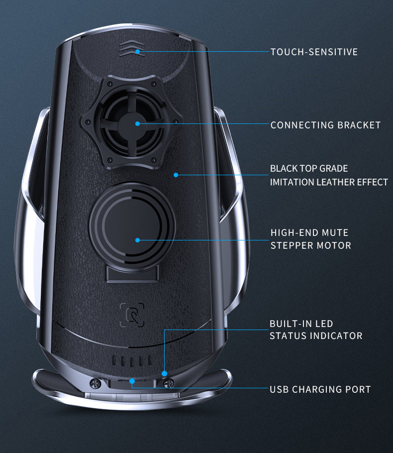 Wireless Car Charger 15W Magnetic Infrared Automatic Mount