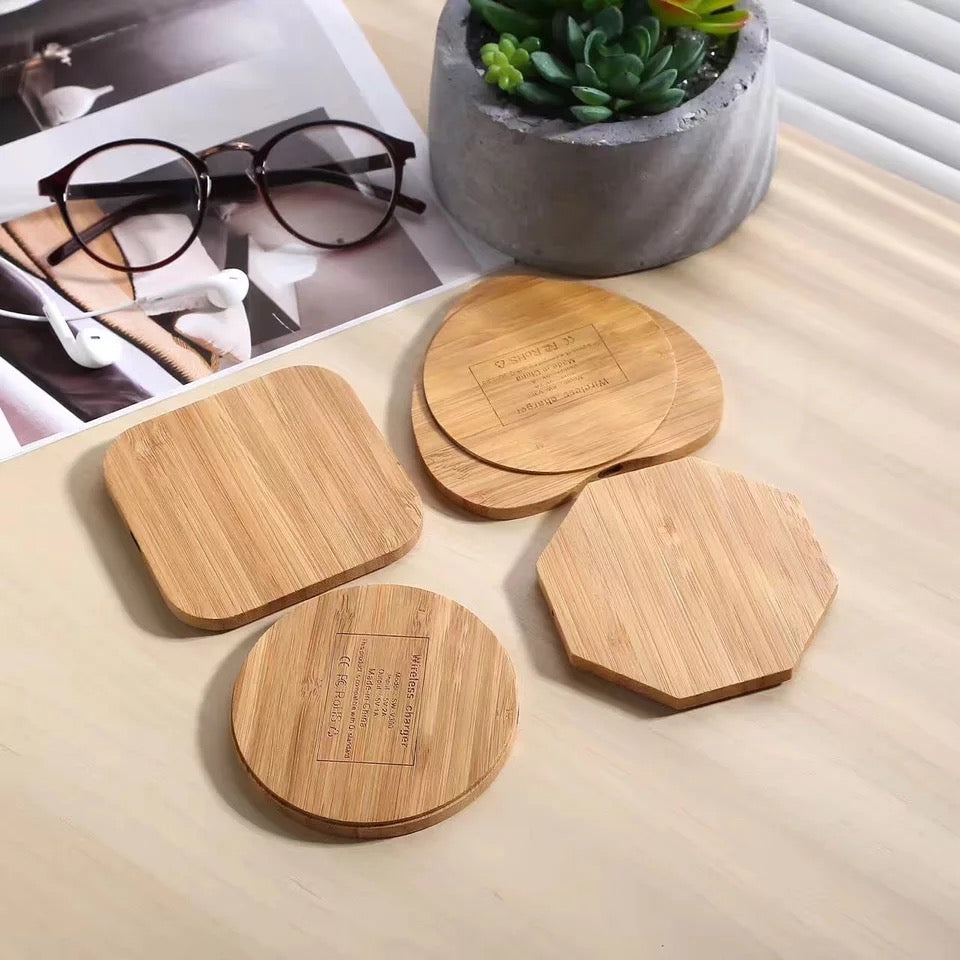 Eco-friendly Bamboo Wireless Charger 15W