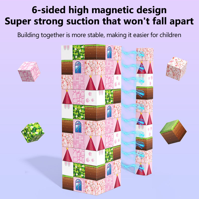 Princess Castle Magnetic Blocks 96pcs Creative Inspiration