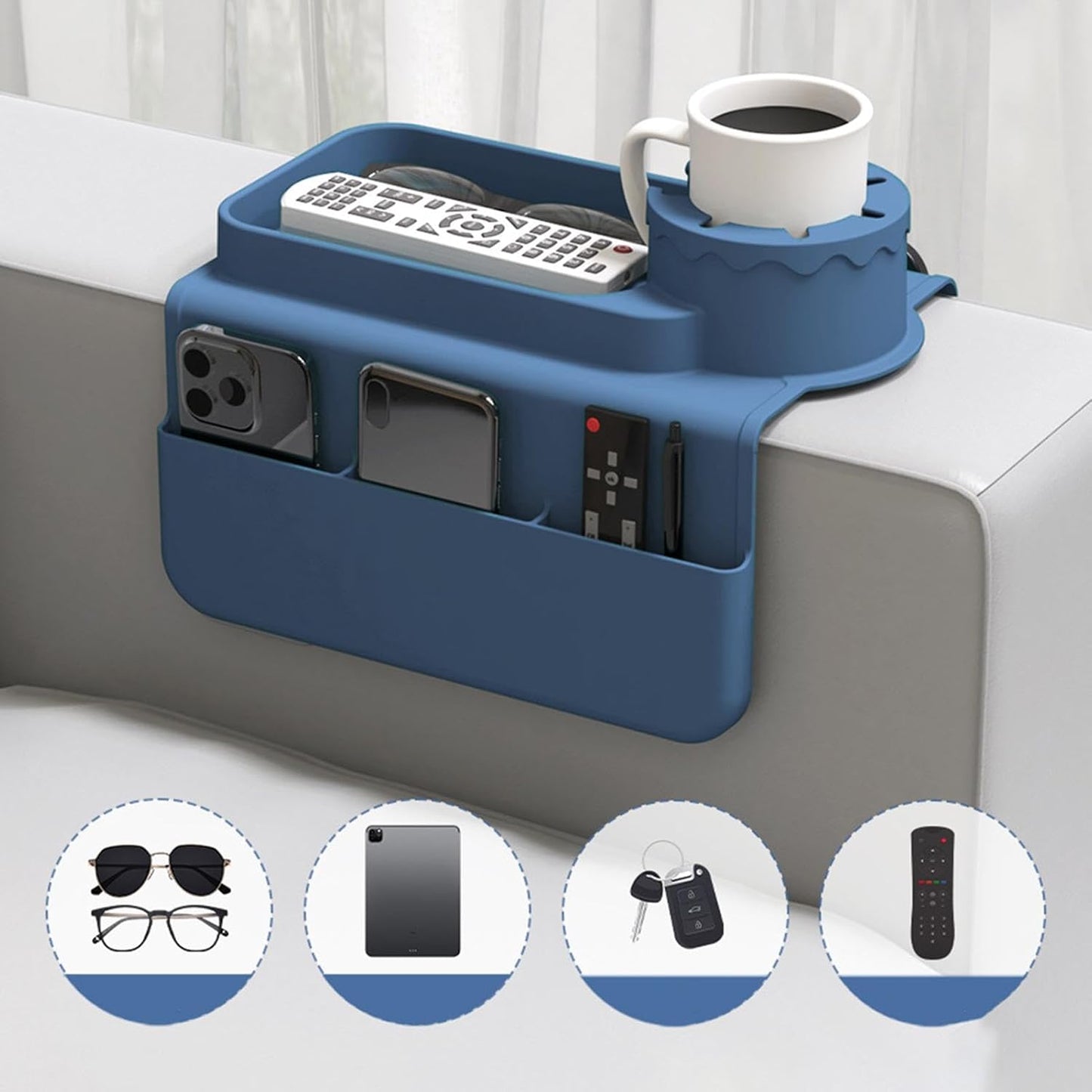 Couch Cup Holder Tray