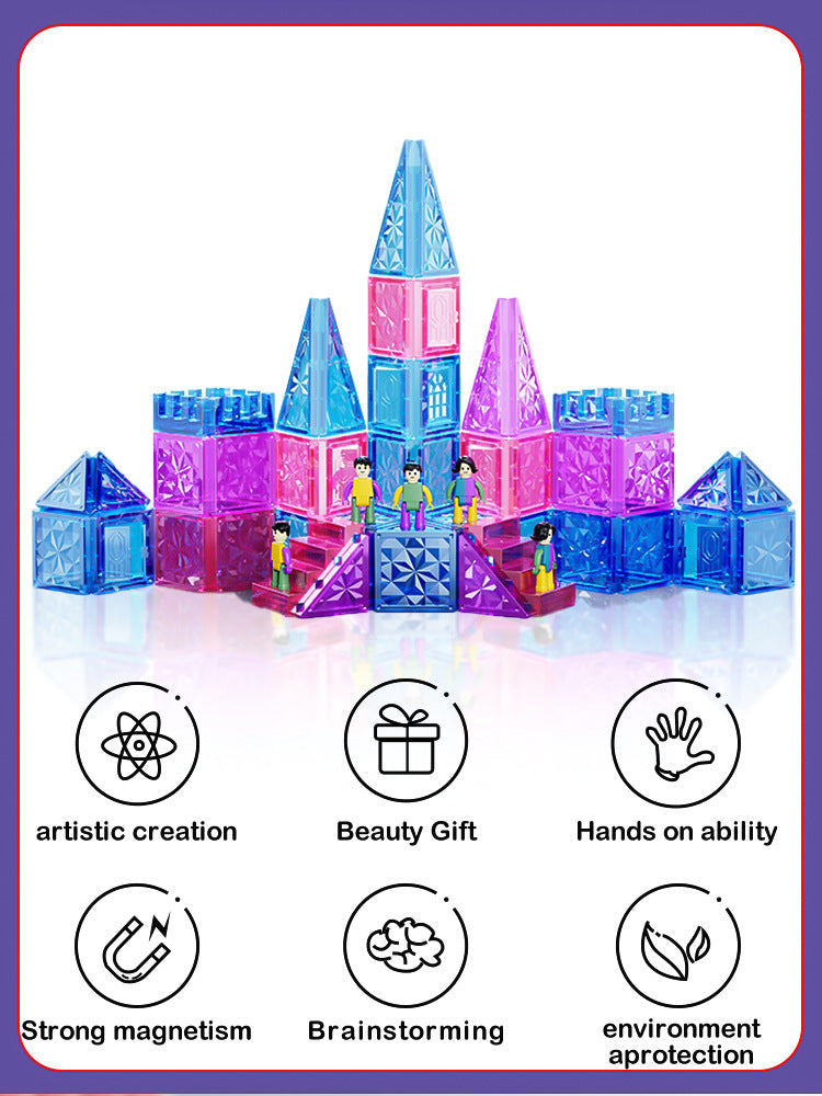 Magnetic Block STEM Toy 100pcs for Unlimited Creativity