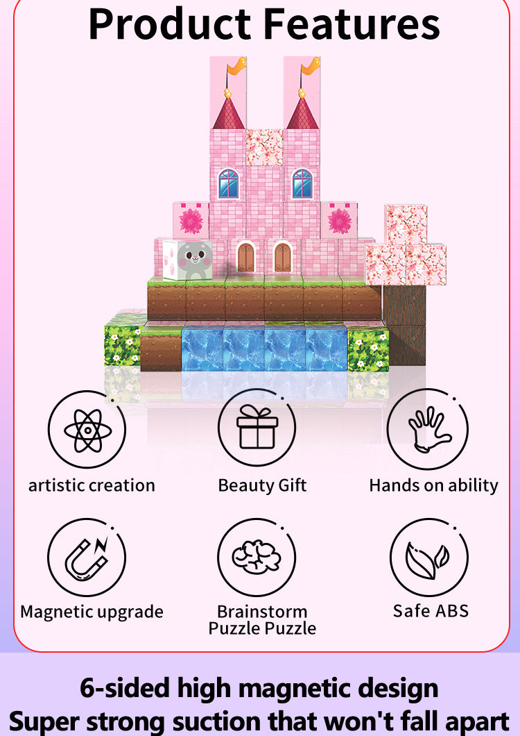 Princess Castle Magnetic Blocks 96pcs Creative Inspiration