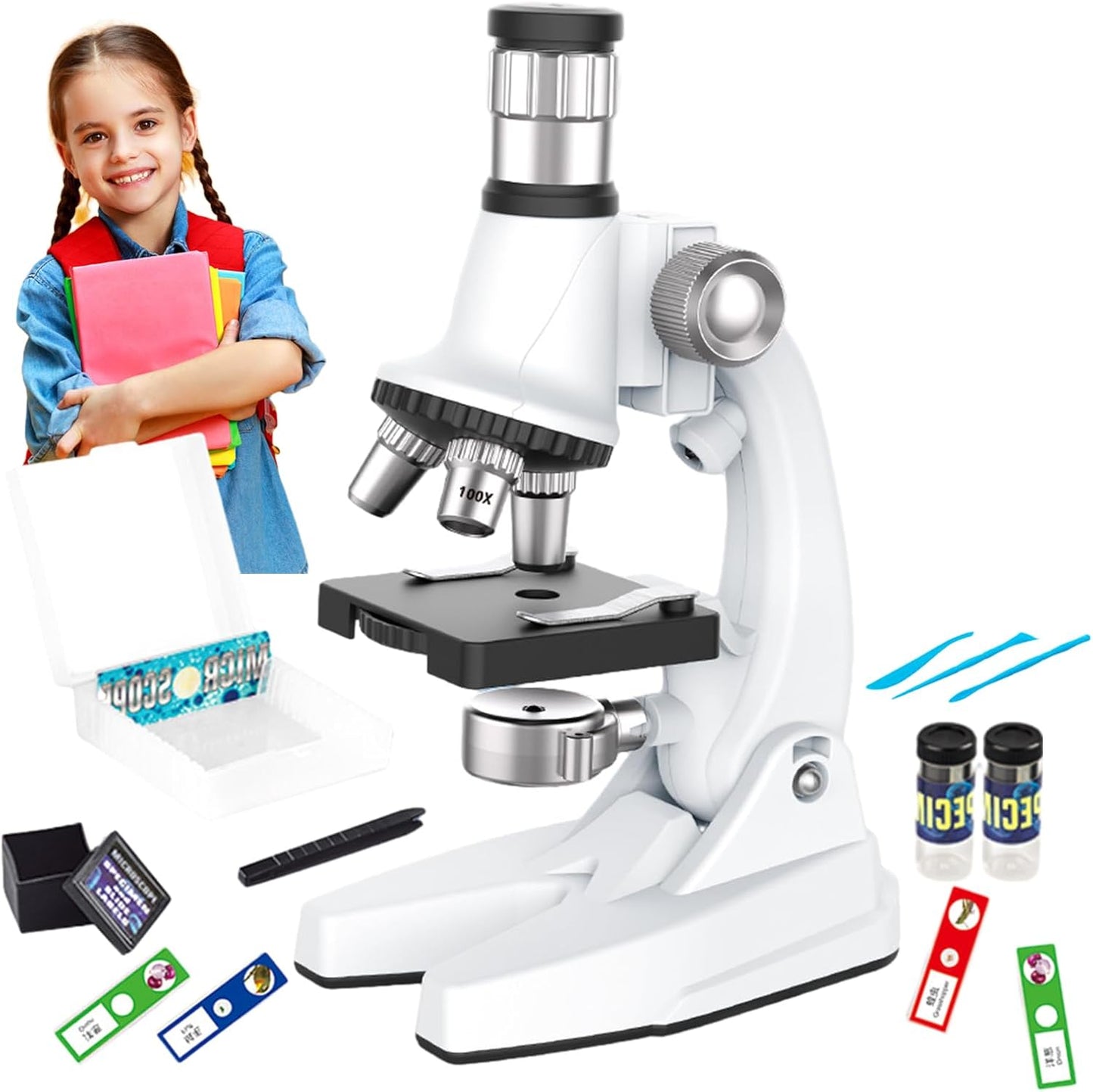STEM Educational Microscope Kit for Students Children