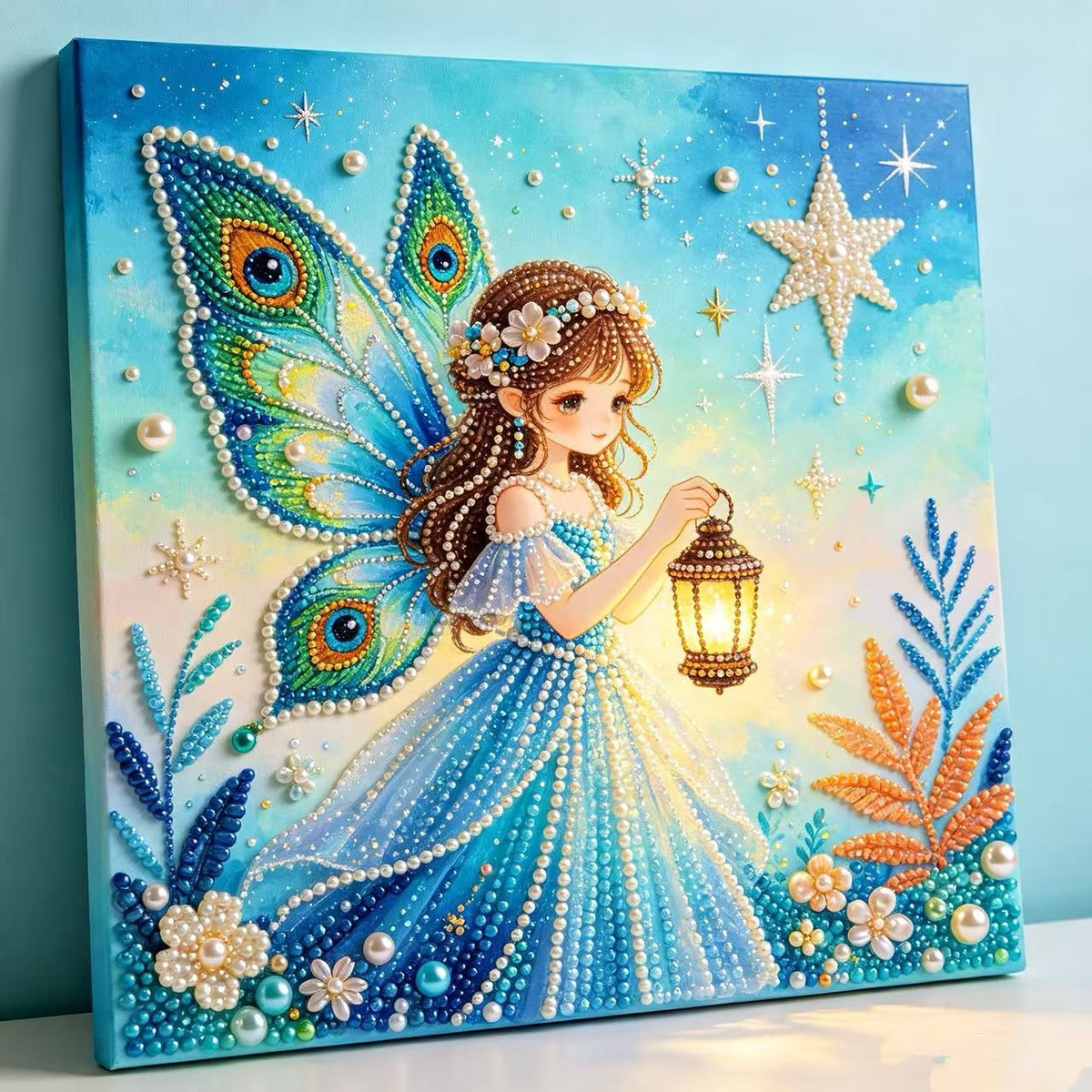 Starlight Fairy Framed Pearl Art