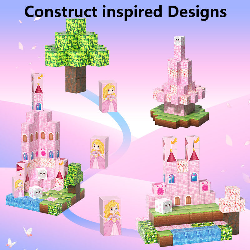 Princess Castle Magnetic Blocks 96pcs Creative Inspiration