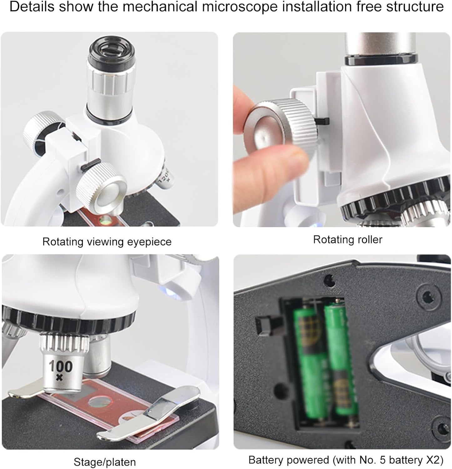 STEM Educational Microscope Kit for Students Children