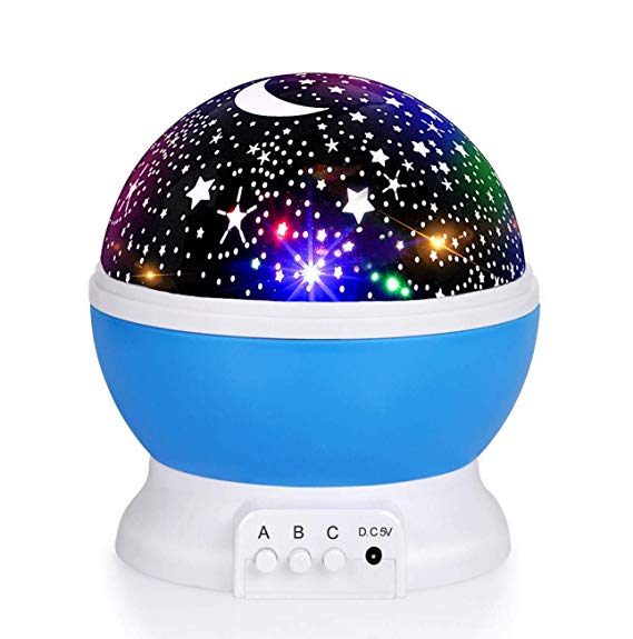 Night Light Moon Star Projector