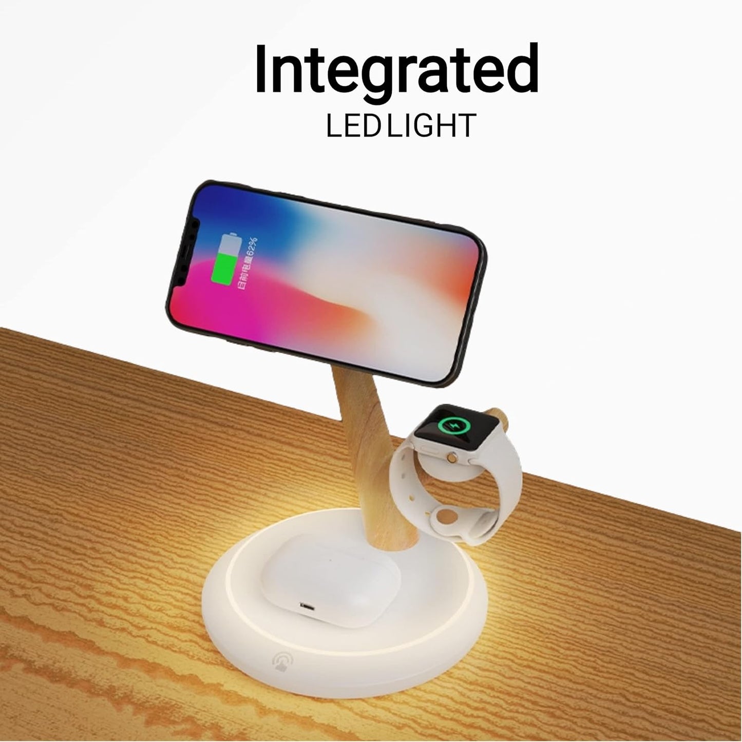 Tree Branch 15W Magnetic Wireless Charger 3 in 1 Station