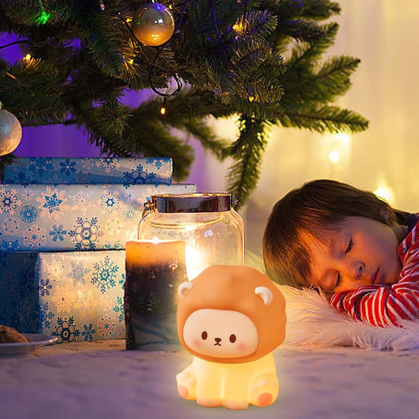 Cute Lion Small Night Light
