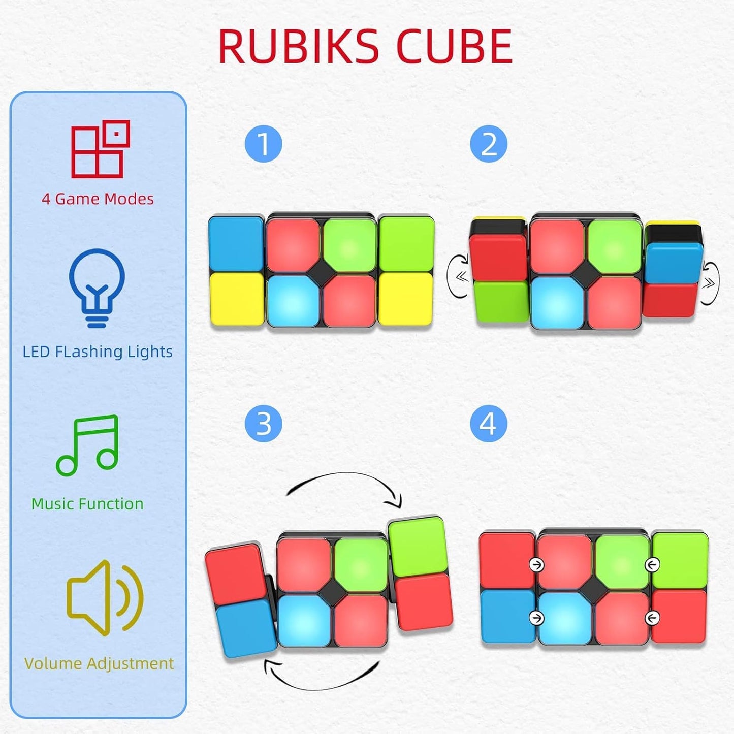 Magic Cube Toy Puzzle Game for Teens & Kids