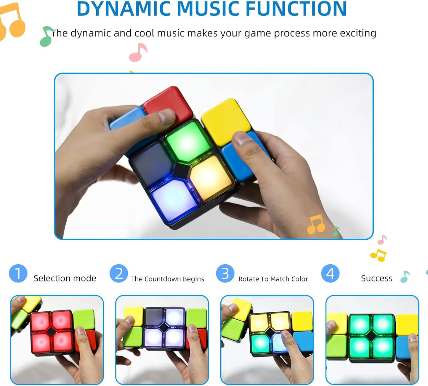Magic Cube Toy Puzzle Game for Teens & Kids
