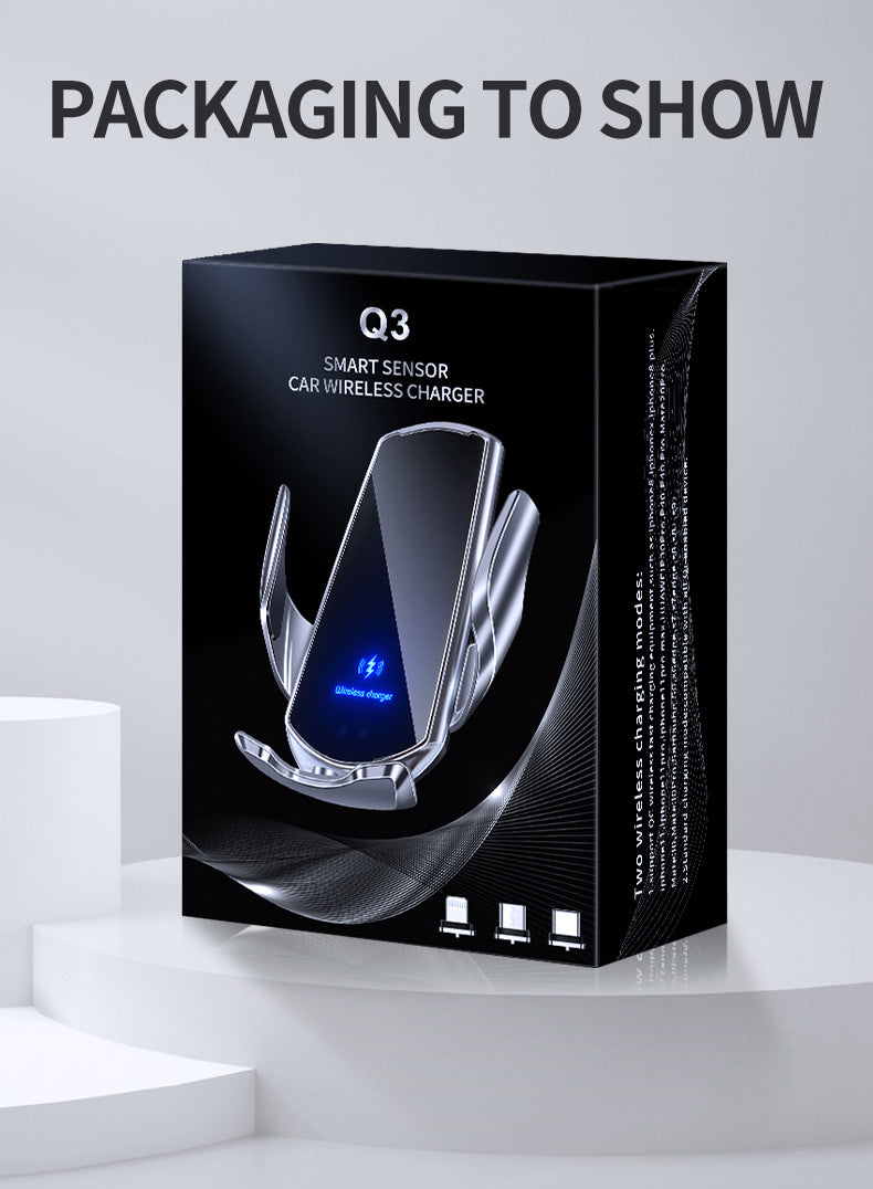 Wireless Car Charger 15W Magnetic Infrared Automatic Mount