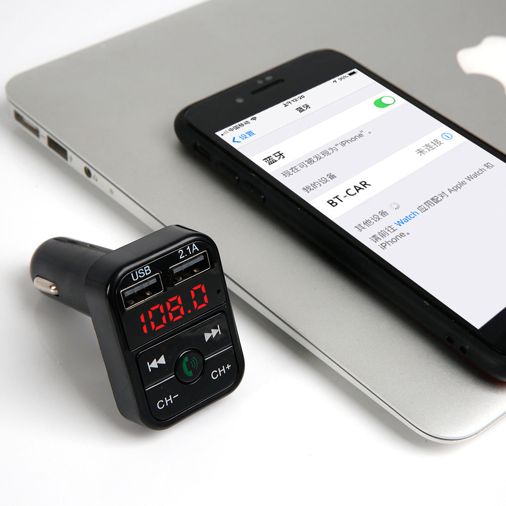 Bluetooth 5.0 Car Charger Dual Ports Fast Charge