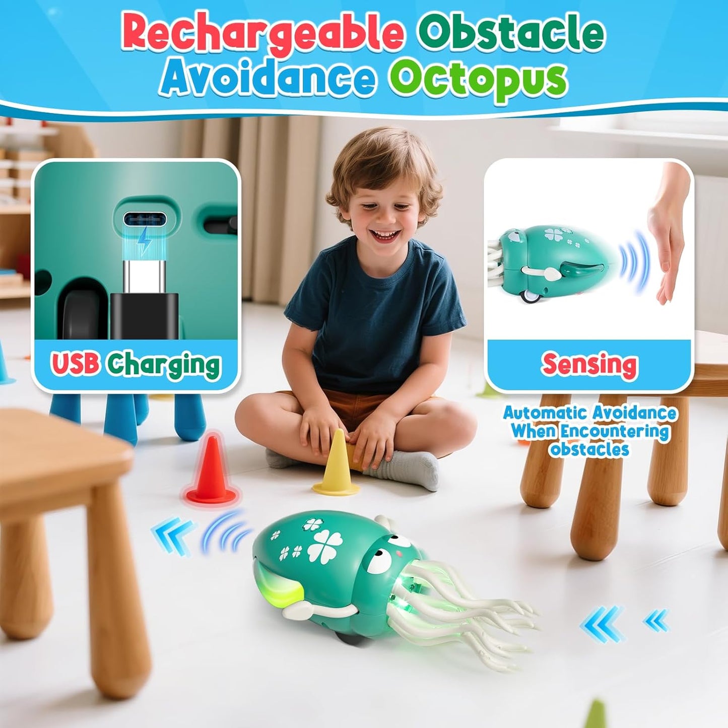 Electric Dancing Octopus Toy