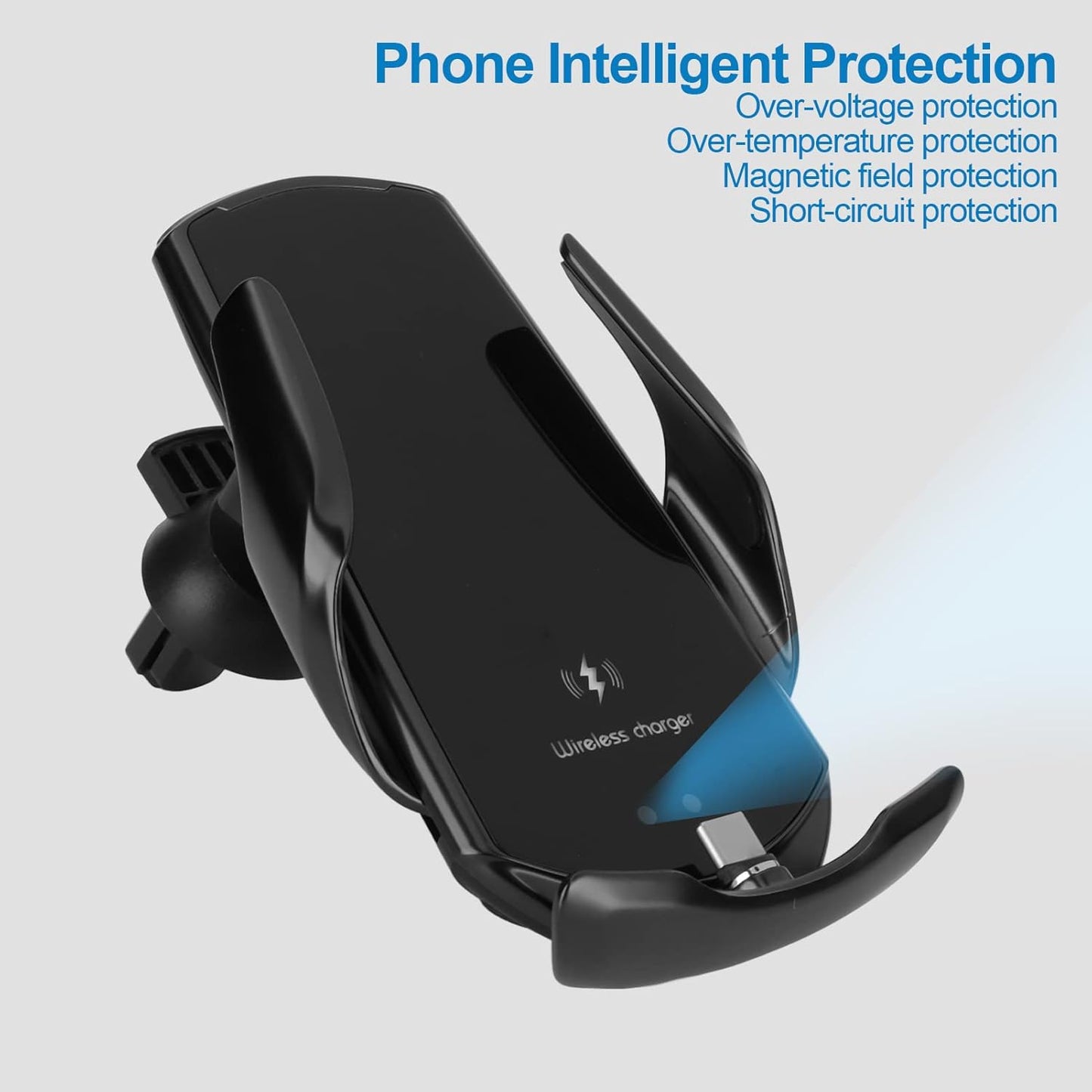 Wireless Car Charger 15W Magnetic Infrared Automatic Mount