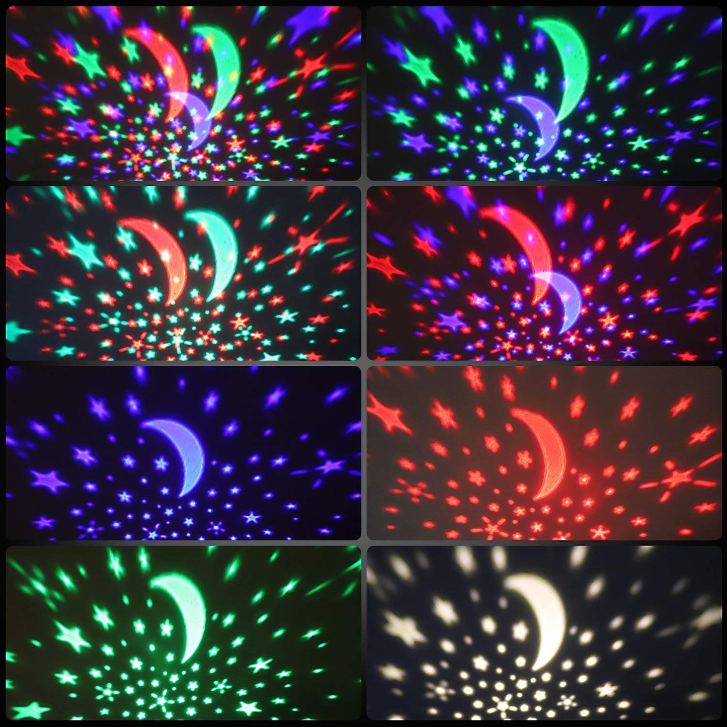 Night Light Moon Star Projector