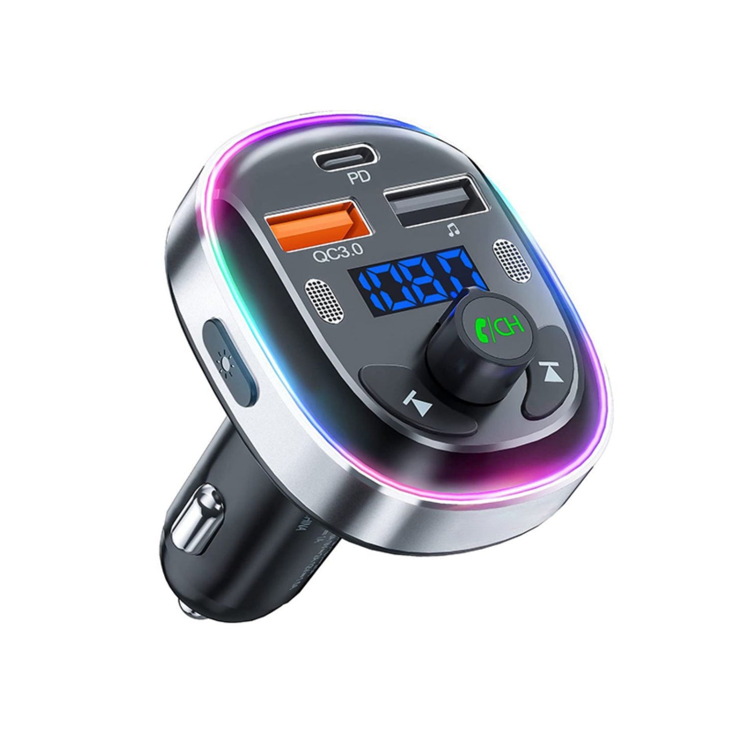 Bluetooth QC 3.0 Car Charger PD 30W FM Transmitter