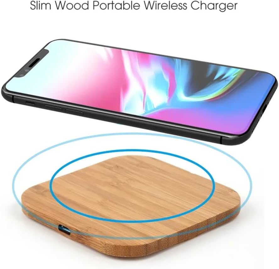 Eco-friendly Bamboo Wireless Charger 15W