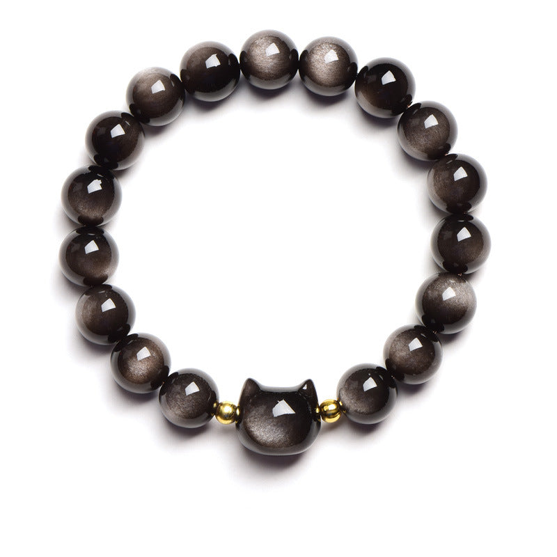 Black Obsidian Bracelet- Centered & Balanced