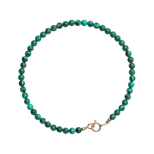 Crystal Tiny Malachite Bracelet