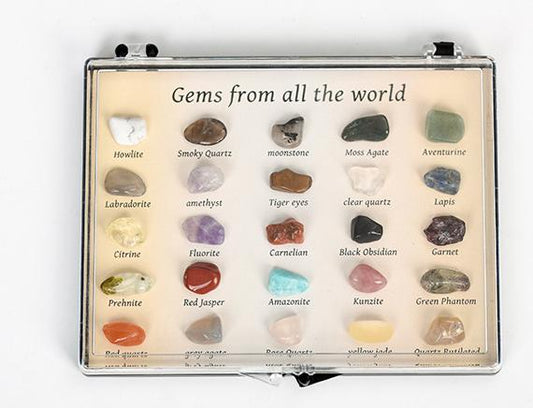 Natural Crystal Raw Stone 25pcs Rocks Geology Kit for Children