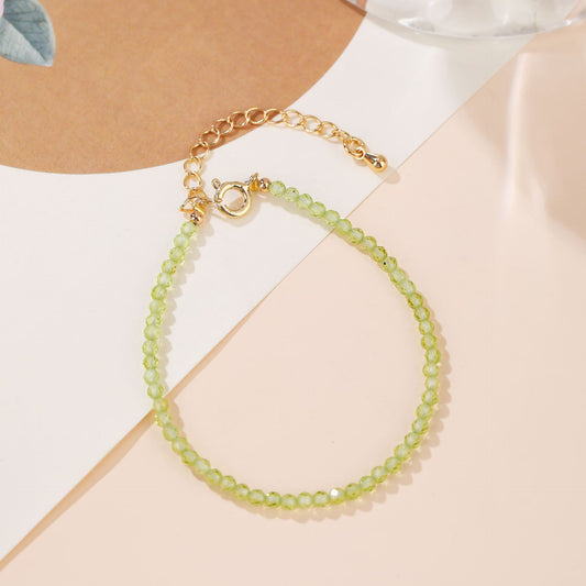 Peridot Crystal Bracelet Fresh Positivity