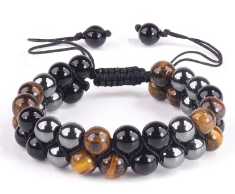 Crystal Triple Protection Healing Bracelet