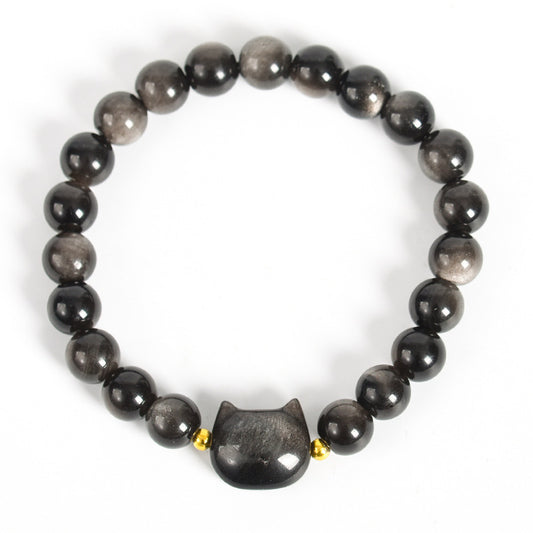 Black Obsidian Bracelet- Centered & Balanced