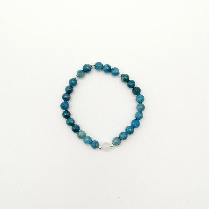 Blue Apatite Bracelet  Inspiration & Wisdom