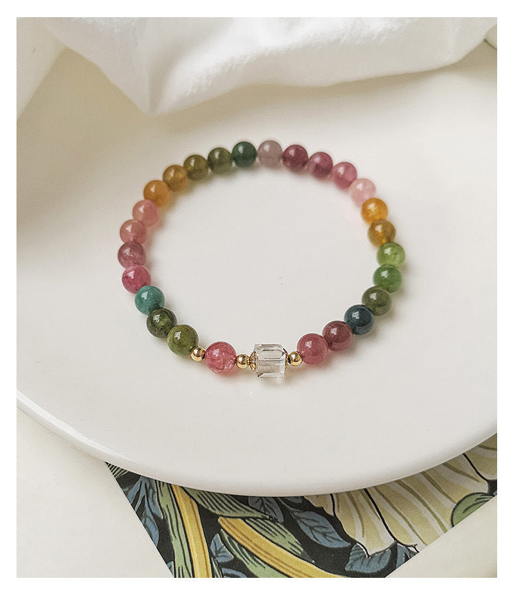 Rainbow Tourmaline Brazilian Bracelet