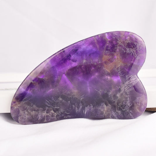 Guasha Amthyst Stone tool for facial skincare