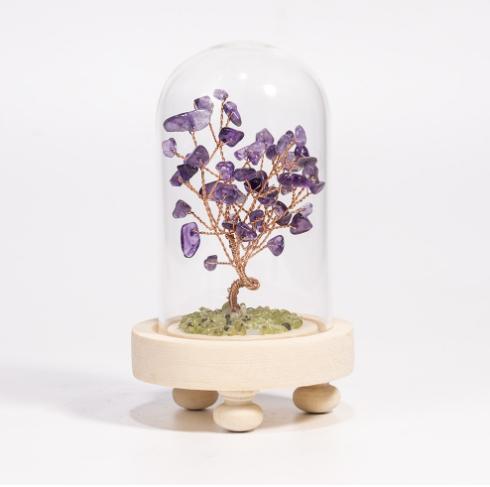 Candle Warmer Lamp with Free Crystal Tree of Life – Cozy Wellness Corner Set