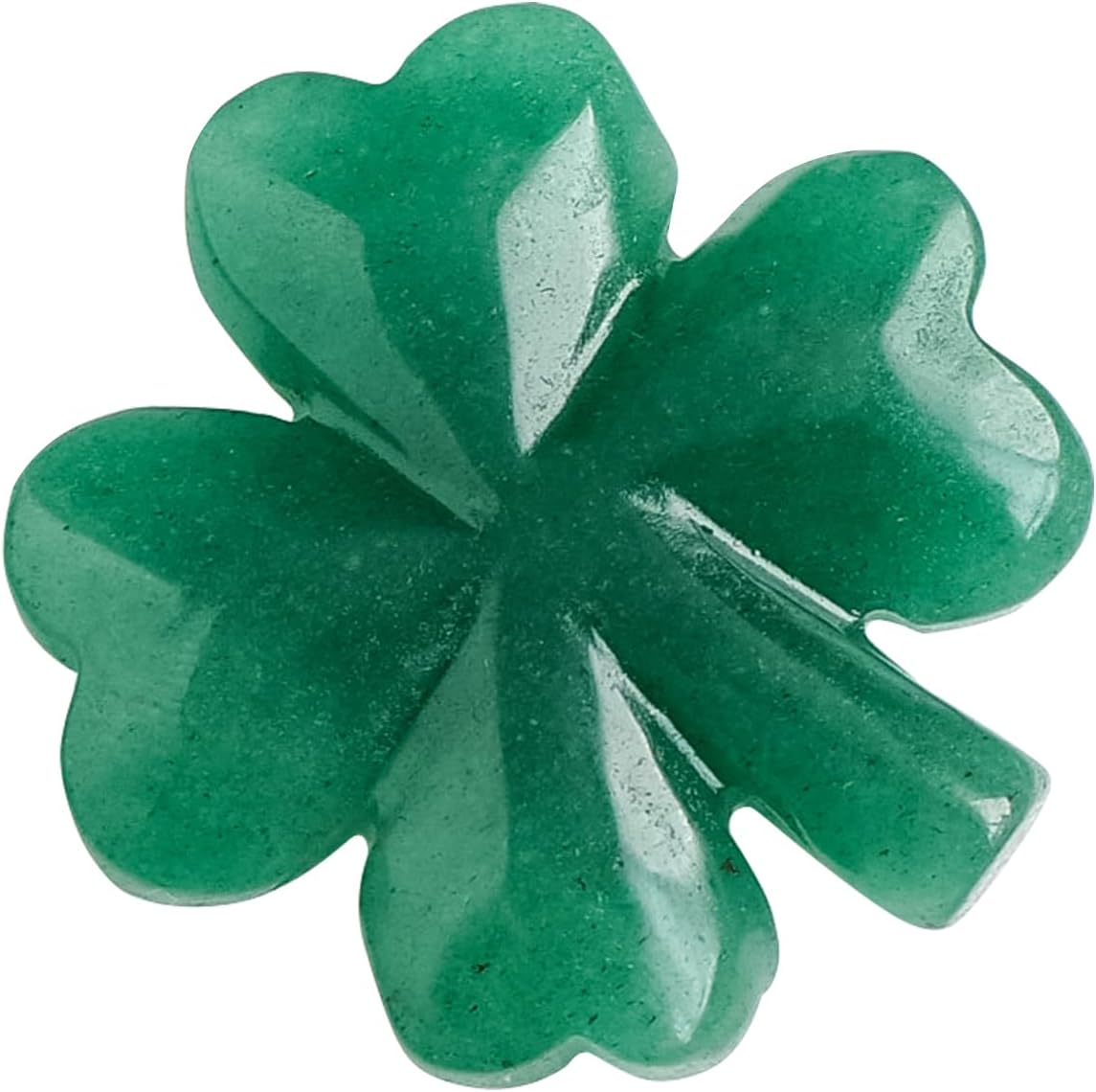 Natural Crystal Aventurine Four Leaf Clover Sculpture