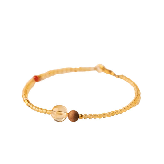 Citrine Eaglewood Bracelet- Peace & Prosperity