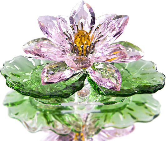 Crystal Lotus Flower Decor