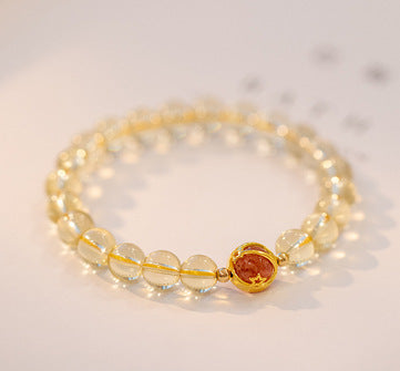 Citrine Crystal Bracelet Good Luck