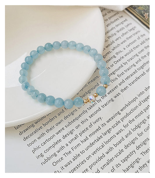 Aquamarine Bracelet 14K gold-plated