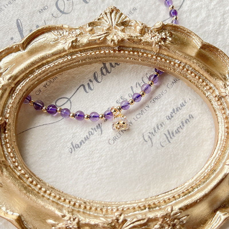 Crytal Amethyst Foot Anklet Bracelet