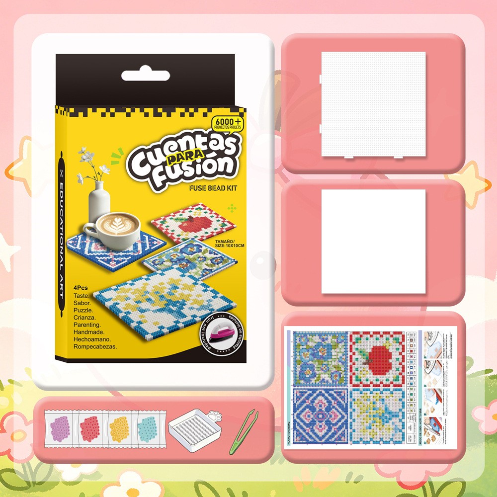 DIY Pixel Art Coaster Kit – Surprise Edition