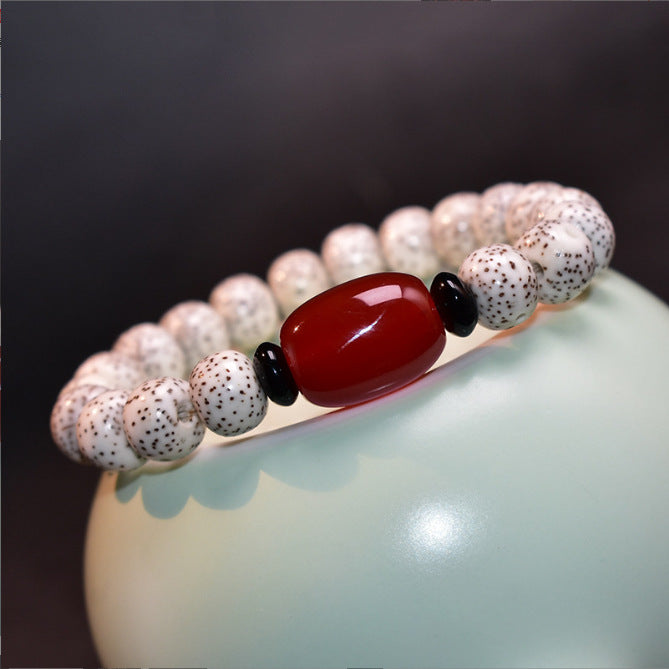 Bodhi Handcrafted Bracelet 8mm Red Agate