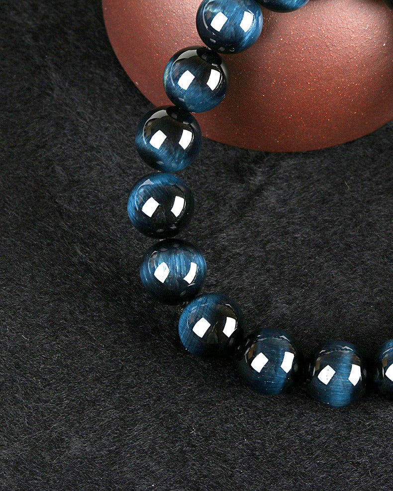 Blue Tiger Eye Bracelet- Courage & Willpower