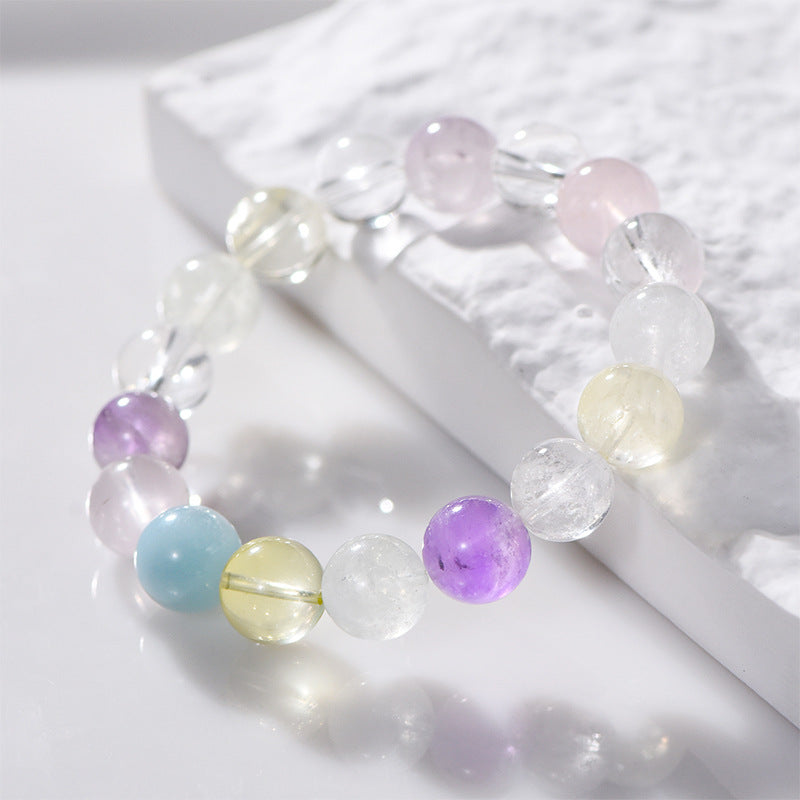 Colorful Natural Crystal Bracelet- Energy Healing Fashion