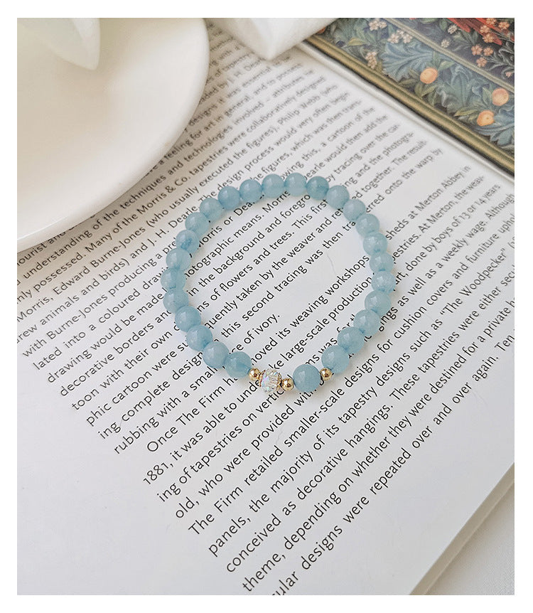 Aquamarine Bracelet 14K gold-plated