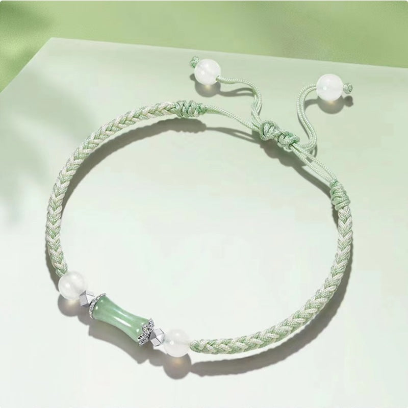 Green Aventurine Bracelet White Agate