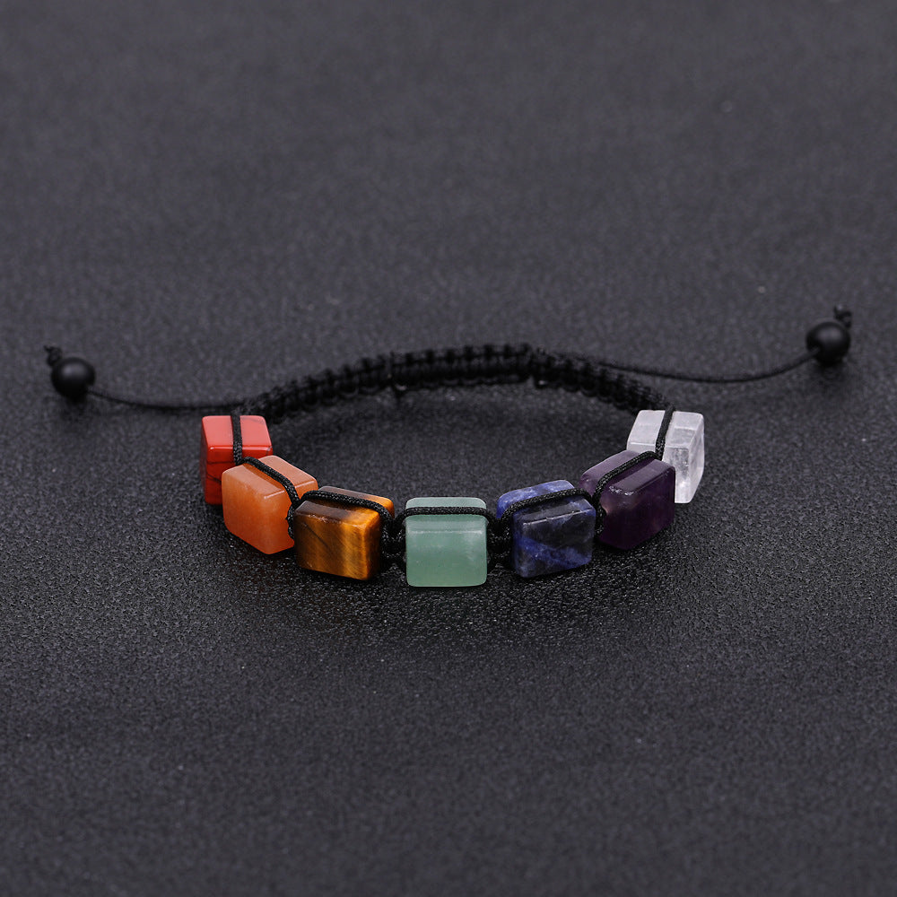 Crystal Healing Bracelet 7 Chakra Natural Energy