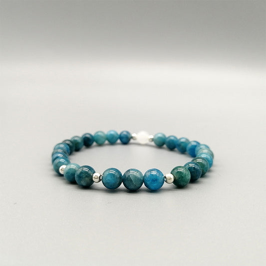 Blue Apatite Bracelet  Inspiration & Wisdom