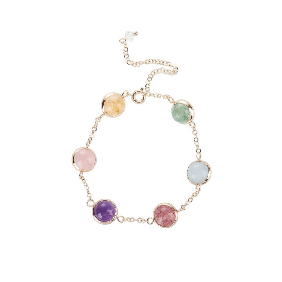 Crystal Bracelet Colorful Natural Stones