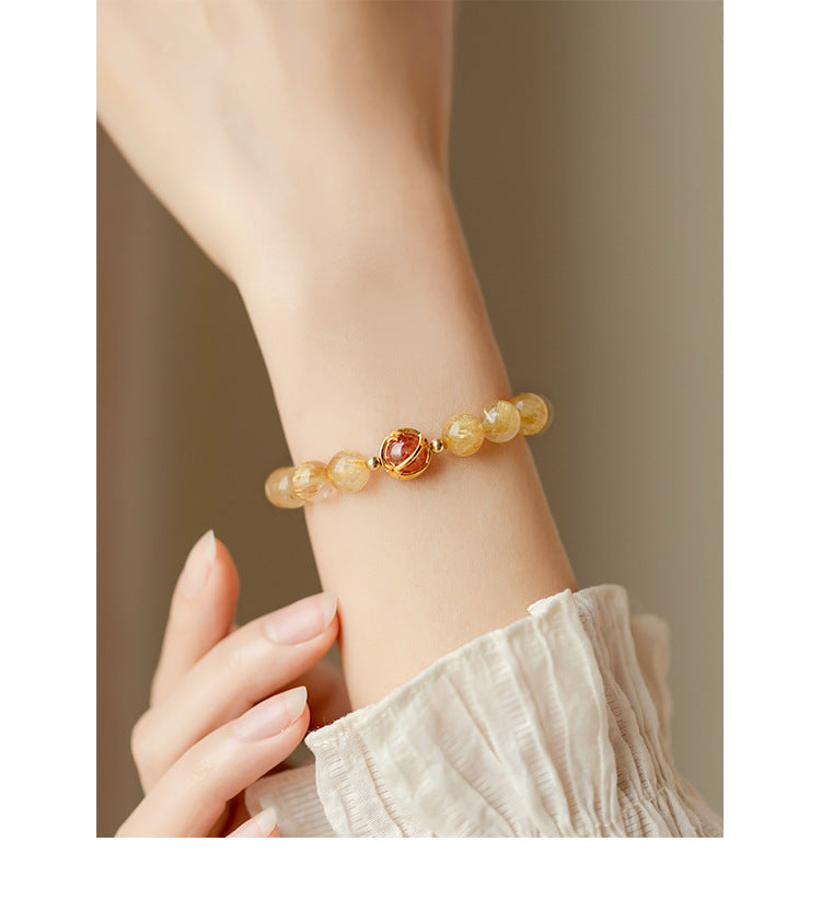 Citrine Crystal Bracelet Good Luck